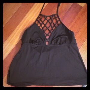 Cage Neck slimming tankini